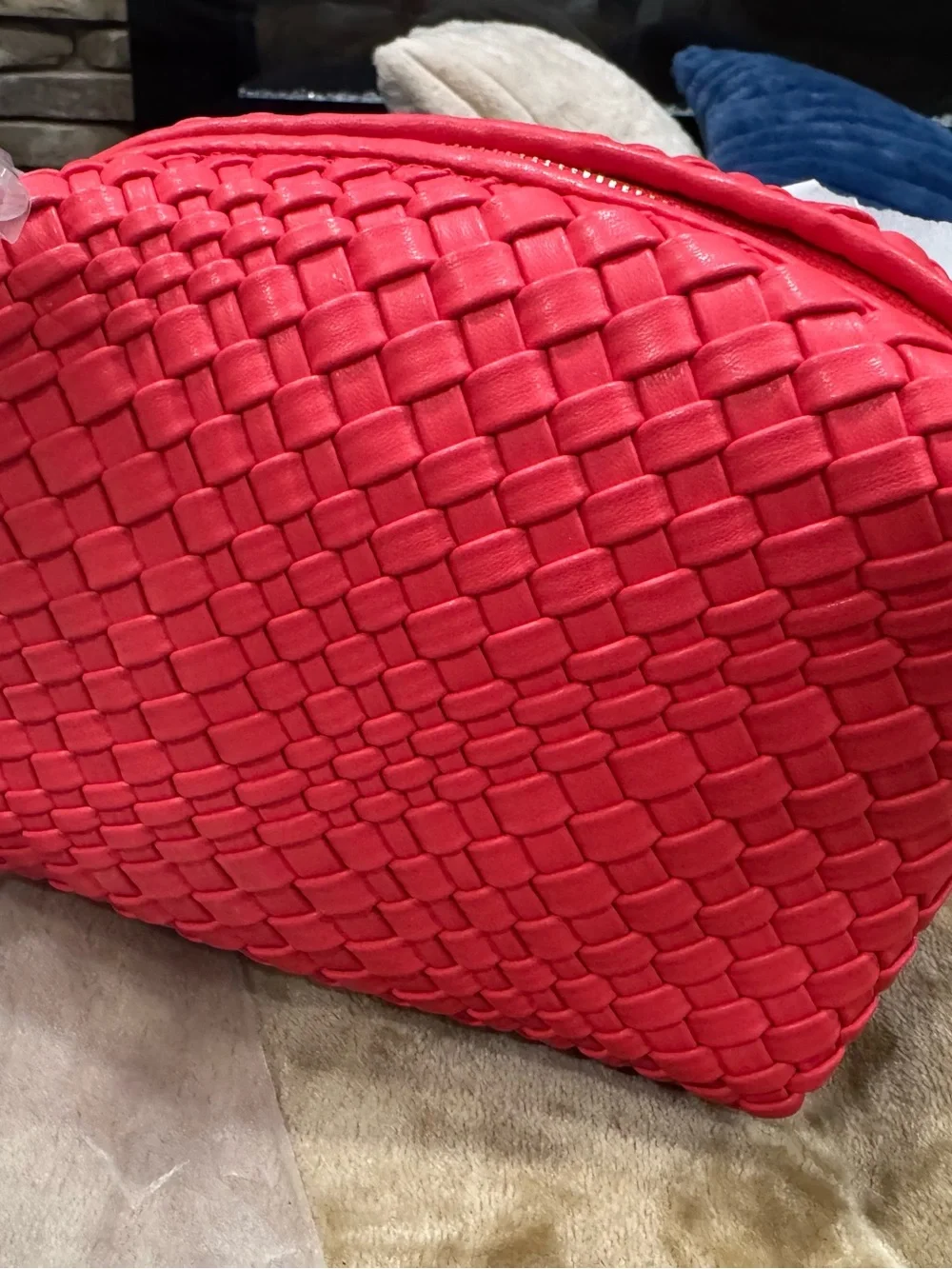 Vera Bradley Crossbody Woven Leather in Coral